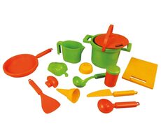 Lena ECO Pieskový set Na varenie 14 dielov / od 1 roka