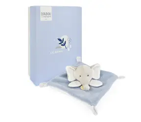 Doudou Plyšový muchláčik ružový Slon 19 cm