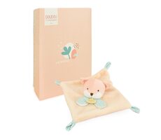 Doudou Plyšový muchláčik ružový Líška 19 cm / od 0 mesiacov