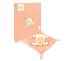 Doudou Plyšový muchláčik ružový Ovce 19 cm / od 0 mesiacov