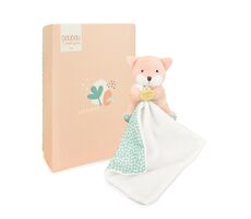 Doudou Plyšová líška s dečkou 11 cm / od 0 mesiacov