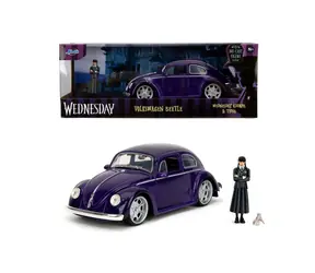 Jada Wednesday auto 1972 VW Beetle 1:24 a figúrka Wednesday / od 8 rokov