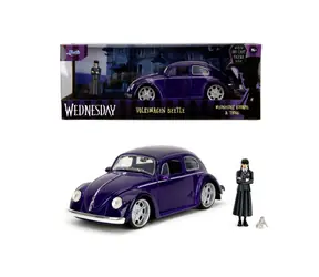 Jada Wednesday auto 1972 VW Beetle a figúrka Wednesday / 1:24 / od 8 rokov