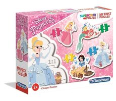 Clementoni Moje prvé puzzle Disney princeznej 4v1 / Počet dielikov: 3,6,9,12 / od 2 rokov