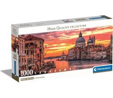 Clementoni Panoramatické PUZZLE Kanál Grande Benátky / 1000 dielikov / od 10 rokov
