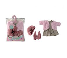 PLEJO Oblečenie pre bábiku hnedo-ružová 40 - 43 cm / od 3 rokov