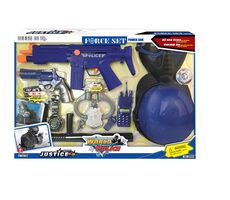 PLEJO Policajná sada s helmou / od 3 rokov