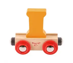 Bigjigs Rail Vagónik drevené vláčikodráhy - Písmeno I / od 3 rokov
