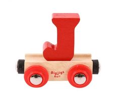 Bigjigs Rail Vagónik drevené vláčikodráhy - Písmeno J / od 3 rokov