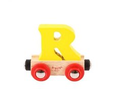 Bigjigs Rail Vagónik drevené vláčikodráhy - Písmeno R / od 3 rokov