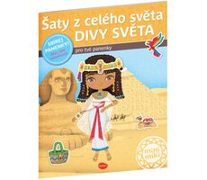Presco Group Ella&Max Šaty z celého sveta DIVY SVETA - Kniha samolepiek / Jazyková verzia: CZ / od 4 rokov