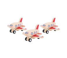 Bigjigs Toys Drevené naťahovacie lietadlo 1 ks / od 3 rokov 