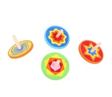 Bigjigs Toys Drevená farebná káča 1 ks / od 3 rokov 