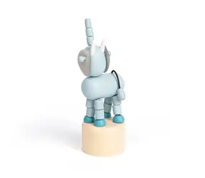 Bigjigs Toys Drevené mačkacie zvieratká Safari Slon / od 3 rokov 