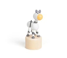 Bigjigs Toys Drevené mačkacie zvieratká Safari ZEBRA / od 3 rokov 