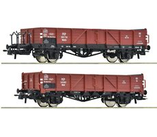 Roco 6600150 Sada 2 ks otvorených nákladných vagónov PKP III / Mierka: H0 (1:87) / Dĺžka: 240 mm / 15 rokov 