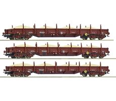Roco 77042 Sada 3 ks nákladných vagónov s pieskom DR IV / Mierka: H0 (1:87) / Dĺžka: 687 mm / 15 rokov 