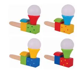 Bigjigs Toys Fúkanie lokomotíva s balónikom 1 ks / od 3 rokov 