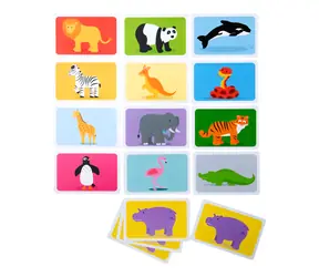 Bigjigs Toys Snap! Divé zvieratká Pexeso / od 3 rokov