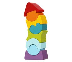 CUBIKA 12718 Balančná veža VIII - drevená skladačka / 8 dielov / od 2 rokov