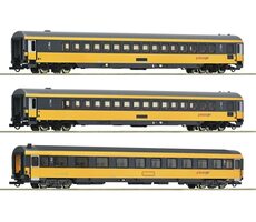 Roco 6200082 Sada 3 ks osobných vagónov RegioJet VI / mierka H0 (1:87) / dĺžka 929 mm / od 15 rokov