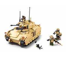 Sluban Army M38-B1363 Americký ľahký tank M3A3 Bradley / Lego - kompatibilný / Počet figúrok|dielikov: 4|905 / od 12 rokov