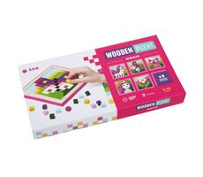 CUBIKA 14880 Pixel II kúzla - drevená mozaika 250 kociek a 7 predlôh / od 4 rokov