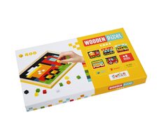 CUBIKA 14903 Pixel IV autá - drevená mozaika 400 kociek a 7 predlôh / od 5 rokov