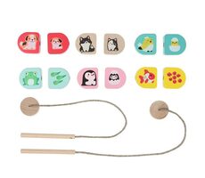 CUBIKA 15573 Naše mamičky - navliekací set - 14 drevených dielov / od 3 rokov 