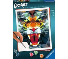 Ravensburger 235148 CreArt Polygónový tiger / vek od: 12 rokov / verzia: FI/DA/SV/IS/NO/SK/SK/EN