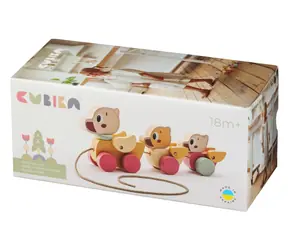 CUBIKA Pastel 15979 Ťahacie kačičky drevené / od 18 mesiacov