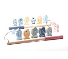 CUBIKA Pastel 16037 13739 Rybolov - drevená hra / 14 dielov / od 2 rokov