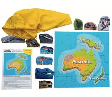 Just Jigsaws 774 Austrália a jej zvieratá - drevené puzzle 16 dielov a 10 zvierat / od 3 rokov