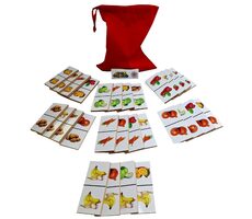 Just Jigsaws 780 Ovocie a zelenina - drevené domino / 28 dielov 