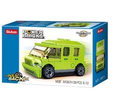 Sluban Power Bricks M38-B1067H Naťahovacie elektrické vozidlo č. 8 / počet dielikov: 59 / od 6 rokov