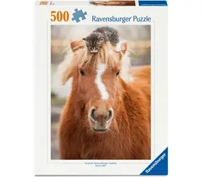 Ravensburger 120019015 Poník a mačiatko 500 dielikov / vek od: 12 rokov / verzia: medzinárodná