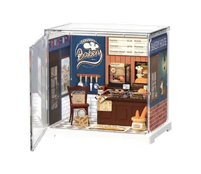 Robotime 3D drevená skladačka miniatúra domčeku mini Pekáreň