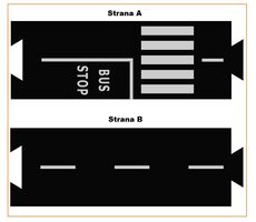 TODDLEROAD 2027 AUTOBUSOVÉ ZASTÁVKY - flexibilné cesty - 2 silikónové puzzle diely / od 12 mesiacov