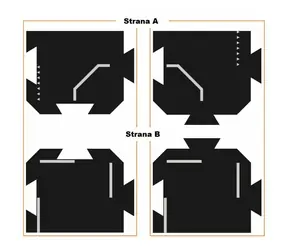 TODDLEROAD 2034 - KRIŽOVATKY - flexibilné cesty - 2 silikónové puzzle diely / od 12 mesiacov