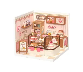 Robotime 3D drevená skladačka miniatúra domčeku Cukráreň Tasty