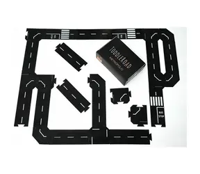 TODDLEROAD 2065 SADA METROPOLE - flexibilná cesta - 26 silikónových puzzle dielov / od 12 mesiacov