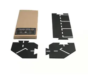 TODDLEROAD 2072 MINI PARKOVISKO - flexibilná cesta - 3 silikónové puzzle diely / od 12 mesiacov
