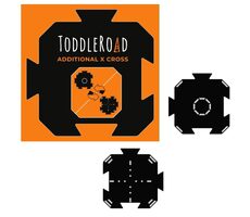 TODDLEROAD 2188 KRUHOVÝ OBJAZD A KRIŽOVATKA - flexibilná cesta - 2 silikónové puzzle diely / od 12 mesiacov