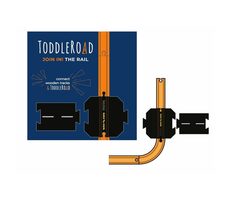 TODDLEROAD 2195 ŽELEZNIČNÝ PREJAZD S CESTOU - flexibilná cesta - 2 silikónové puzzle diely / od 12 mesiacov