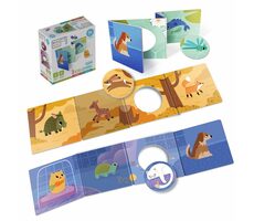 KukiKuk 80058 - Sada 3 KUKI leporel Zvieratká / od 12 mesiacov