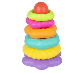 Playgro - Štruktúrované navliekacie krúžky / od 12 mesiacov