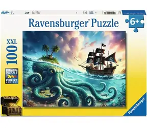 Ravensburger 120042631 Pirátsky poklad 100 dielikov / vek od: 6 rokov / verzia: medzinárodná