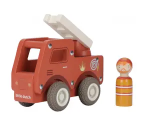 Little Dutch Hasičské auto drevené