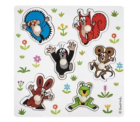 Detoa Drevené vkladacie puzzle Krtko malé / od 2 rokov