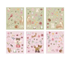 Little Dutch Sada so samolepkami Fairy Garden / od 3 rokov